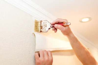 Pose de papier peint à Glaire — revêtements muraux et toiles de verre
